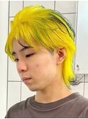 イエローエンドカラー[新宿駅/韓国マッシュ/ベリーショート]