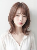くびれミディ　外ハネボブ　顔周りカット