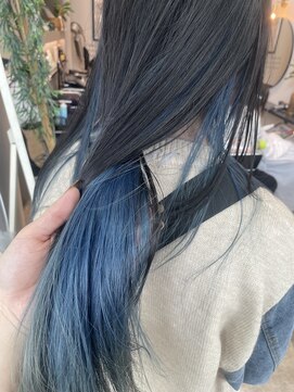 エスデザイン(es design) ブルーのインナーカラー