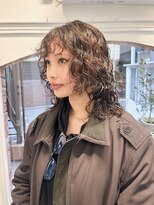 ラレイ ハラジュク(Lalei harajuku)&nbsp;【白石】レディースレイヤースパイラルパーマウルフ原宿