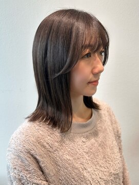 サラ ビューティー サイト 古賀店(SARA Beauty Sight) アッシュブラウン/アッシュ/透明感カラー/外ハネ/20代30代40代