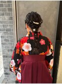 慶應義塾大学卒業式袴着付けヘアアレンジ☆日吉