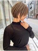 イメチェン外ハネボブ美髪ワイドバング顔周りレイヤーカット