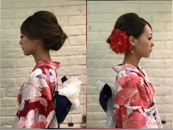 ピーターウォンヘアー(PETAR WONG HAIR)の写真/【とうかさん（圓隆寺）徒歩4分】着付け～本格ヘアセットで華やかに♪“あなたが一番輝く”styleをご提供◎
