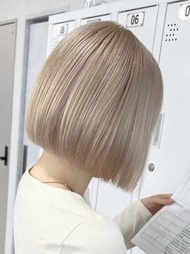 ムク 横浜店(muku) 横浜ダブルカラーミルクティーベージュカラーケアブリーチ韓国