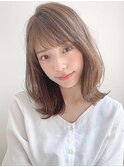 セミディチェリーブラウン美髪前髪エアリーカール#267f0615