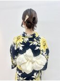 浴衣、ヘアセット