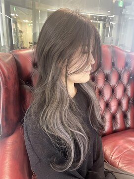 リフトバイマグ 松本駅前店(lift by mag) 20代30代小顔ヘルシー艶感グレージュイヤリングカラー