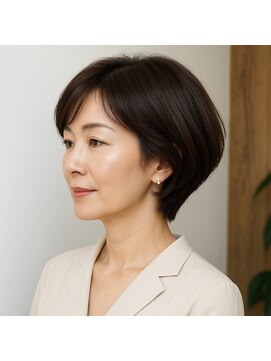 スープレックス ヘアーデザイン(SOUPREX HAIR DESIGN) ミセス美フォルムショートボブ 20代 30代 40代 50代 60代