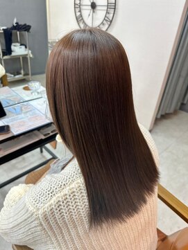 マインドヘアー(MiND HAiR) ショコラブラウン髪質改善トリートメント艶感カラー__164