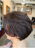 50代 60代 ふんわり丸みショートボブ &nbsp;2511