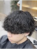 波巻きパーマウルフ