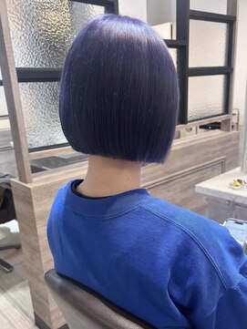 ジャストビューティマカロン 上大岡(Just Beauty macaron) 【mio】ブルーカラー/ネイビー/ダブルカラー/ブリーチ