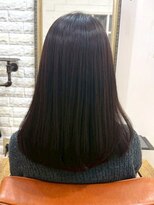 アトリエ ミム 二子玉川店(atelier mim) 髪質改善トリートメント セミロング ココアブラウン 艶髪 30代