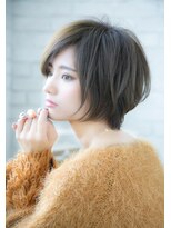 ロンドプランタン 恵比寿(Lond Printemps)&nbsp;小顔shortのベビーバング/似合わせカット/アースカラー