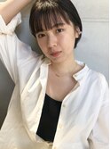 セットも楽チン×暗髪ショートボブ