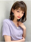松宮錦糸町/韓国ヘア/ココアベージュ/ゆるふわ/シアーカラー