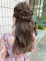 パール(PEAR+L) ロングスタイルのお呼ばれヘアセット