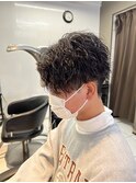 ツイストスパイラルパーマ波巻きスパイラルパーマメンズマッシュ