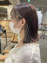 ラボヌールヘアーパルフェ 大宮西口店(La Bonheur hair parfait) プラムカラーボブ【大宮/イルミナカラー】