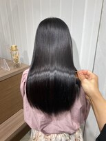 キュア 表参道(CURE)&nbsp;黒髪/グレージュカラー/ココアベージュ/ヘルシーロング[表参道]