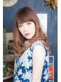 大人可愛いココアベージュグレージュカラーボブウルフ黒髪幡ヶ谷