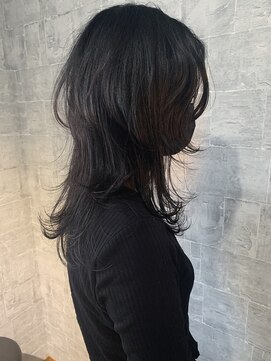 リル(lil) ロングウルフ【イルミナカラー/宇都宮美容室/鹿沼美容室】