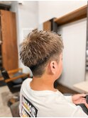 【IRIE HAIR赤坂】メンズカット×アップバング×ハイトーン