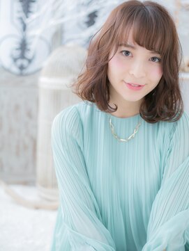 モッズヘア 越谷(mod's hair) 斜めバング♪くせ毛風抜け感小顔くびれカールc5越谷20代30代40代