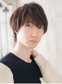 ナチュラル甘めマットブラウンのソフトマッシュスタイルo札幌