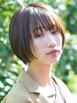 ジャンクロードビギン 目黒店(JEAN CLAUDE BIGUINE) 大人可愛い ひし形耳かけショートボブ 20代 30代 40代