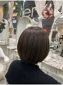 ショートボブスタイル[デザインカラー/レイヤーカット]