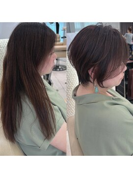 アンド ストーリーズ(&STORIES) ショートボブ髪型40代50代60代前髪あり前髪なし【橋本】