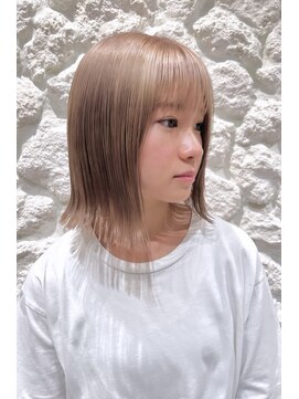 モアナ バイ ヘッドライト 沖縄東崎店(Moana by HEADLIGHT) Moana[東崎]#切りっぱなしボブ#ボブ#20代30代40代50代