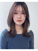前髪/アンブレラカラー/こなれミディ/イメチェン/顔周りレイヤー