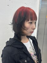 ジルスタジオ(JILL STUDIO)&nbsp;JILL STUDIO　アンブレラカラー/レッドカラー/ウルフミディ