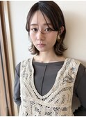 レイヤーボブ イヤリングカラー