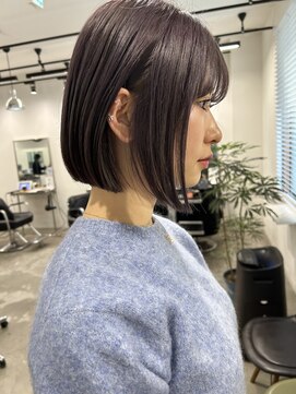 ワープ 青葉台(WARP) ボブ/ ブリーチなし/艶髪/耳ツボジュエリー/青葉台