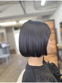 ”縮毛矯正と柔らかボブ”