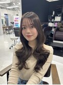韓国ヘア/レイヤーカット/髪質改善/顔周りカット/ベージュ