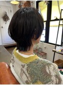 ショートマッシュウルフ　20代30代40代ショートボブレイヤー