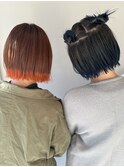 ツイン裾カラー