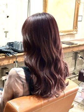 美容室カードル 新小岩店(Cadre) コテ巻き風ダブルカラー