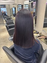 ペレ 栄 アネックス(PELE栄ANNEX)&nbsp;韓国 くびれロング レイヤー ワンホンヘア 小顔前髪