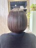 健康毛やショートの人向き！ ◆カラー+髪質改善◆カット無し11000→