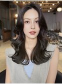 【佐京】美髪カラー 小顔 レイヤー 黒髪 髪質改善