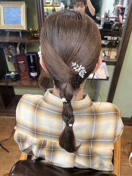 【lotus下枝】編み下ろし/お呼ばれヘア/タイトアレンジ