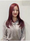 【sakura】wine red×layercut