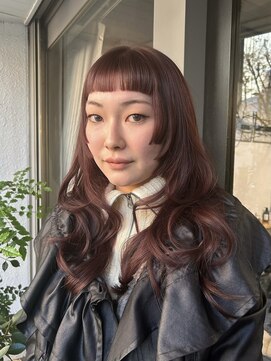 ゼストカロン(ZEST Kalon) 顔周りポイントカット×カシスブラウン