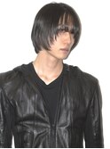 顔周りレイヤーカットメンズボブウルフカットニュアンスパーマ